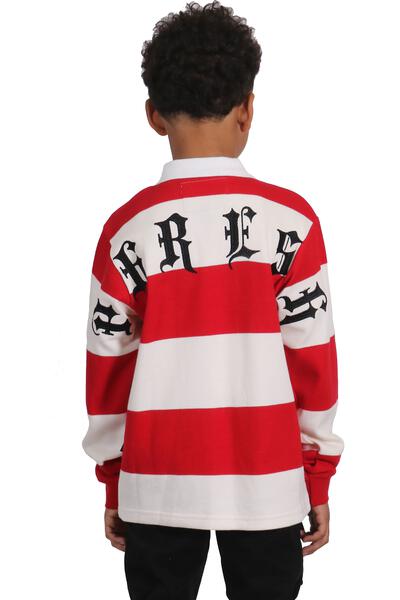 BERRY Kid's Long Sleeve Polo Shirt With Heavy Embroidery Works (PHRESH)