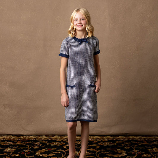 Organic Ruffle Edge Sweater Dress