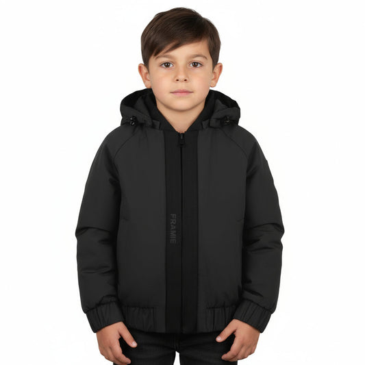 Pramie Black Ribbon Fall Jacket | Elegant, Warm & Versatile Outerwear 18M-22Y