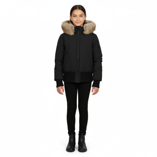 Pramie Brown Rabbit Girls Jacket 14–22 | Stylish Faux Fur Winter Coat