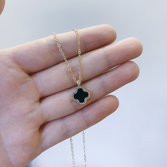 Céline Luxury Necklace - Trendy Clover Design (One Piece)