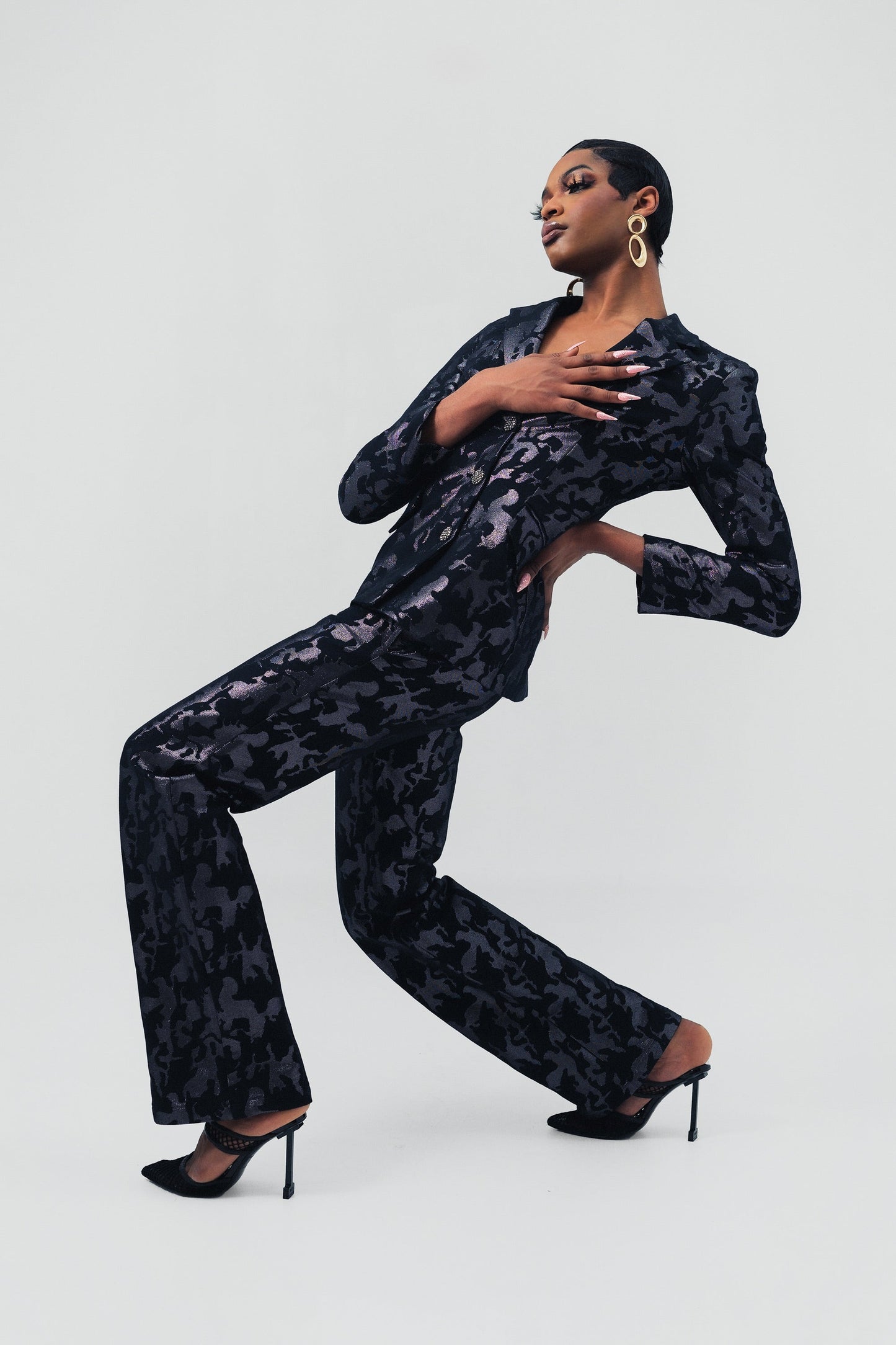 Daya Camo Suit Blazer