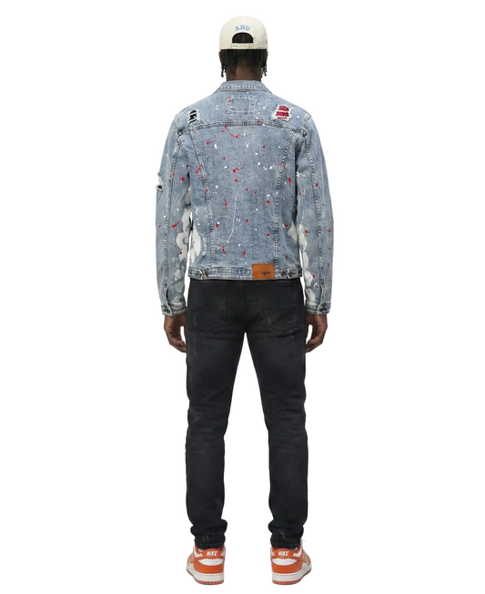 Lapis New premium washed denim jacket