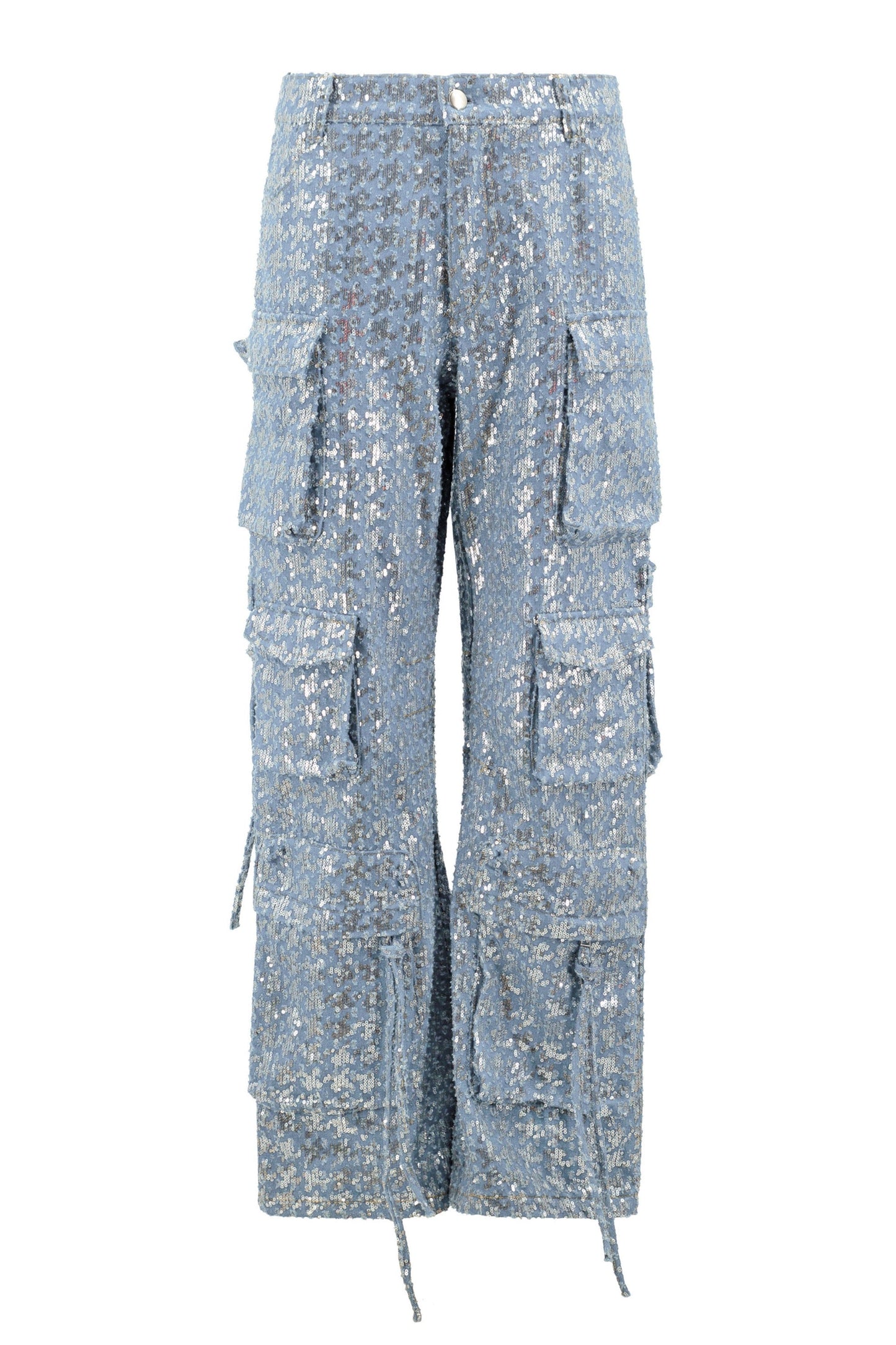 Kelly Cargo Sequin Denim Pants