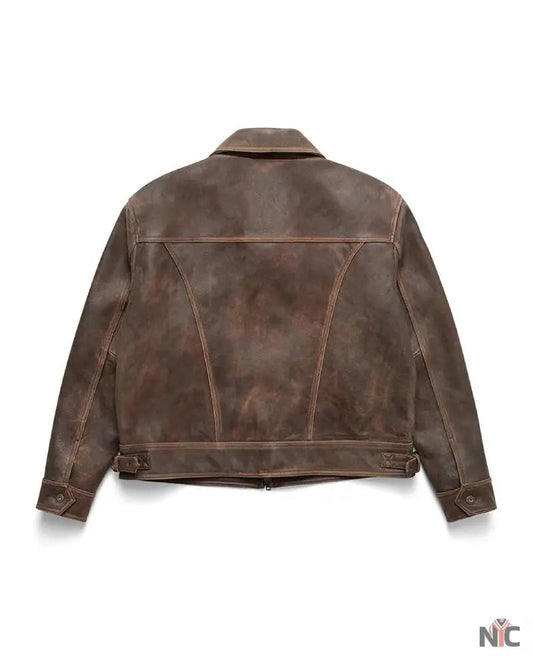 Mutimer Brown Leather Jacket