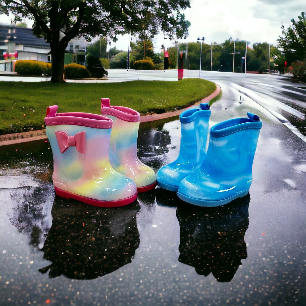 Toddler Barefoot rain boots- Wide Toe Box