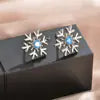 S925 Silver Flower Stud Earrings Trendy and Versatile