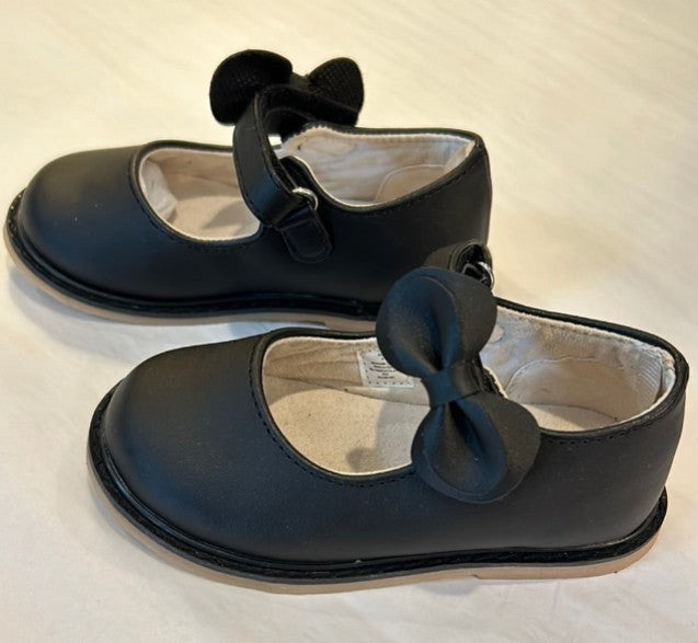 Black Mary Jane Shoes with Bow