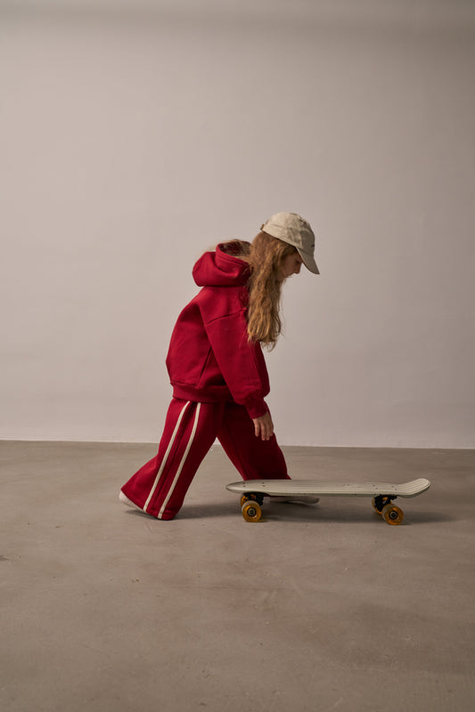 Hello Kids Sweat Set – Red