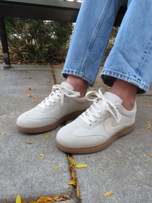 Beige Remus Lace Up Sneakers