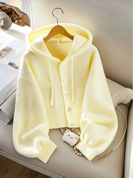 Essential Cozy Plus Size Hooded Cardigan