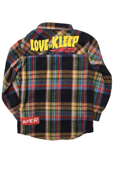 MIKADO Kid's Premium Flannel Button Down Shirt