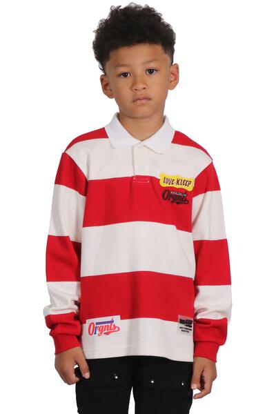 BERRY Kid's Long Sleeve Polo Shirt With Heavy Embroidery Works (PHRESH)
