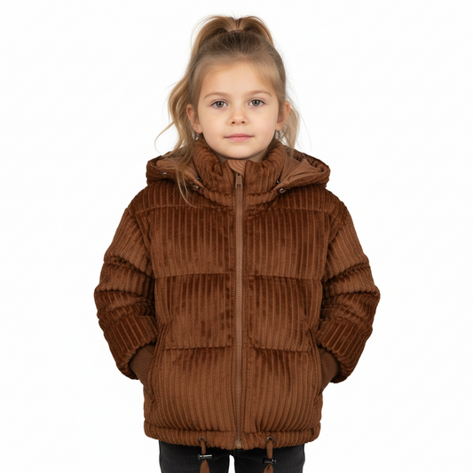 Raygo Rust Corduroy Jacket | Vintage Style, Soft Texture & Comfort