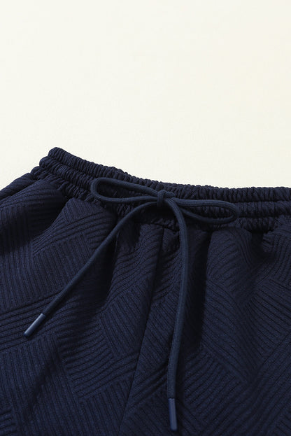 Textured Top and Pants Set