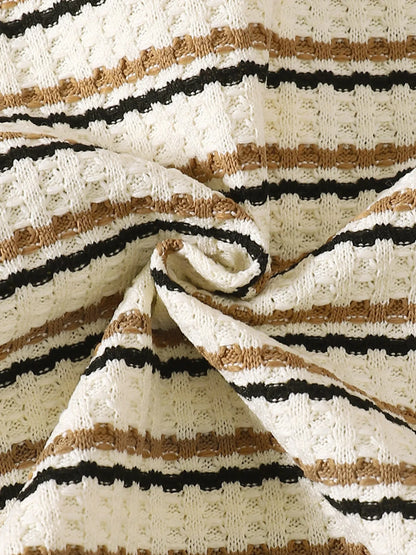 Children's Striped Short Sleeve Polo and Pants Set