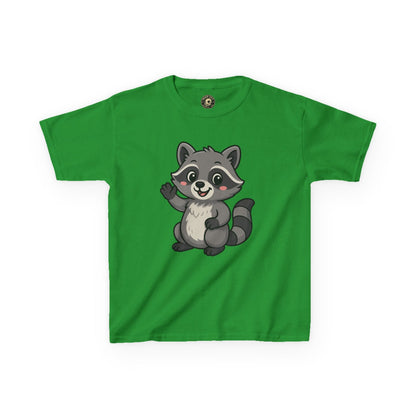 Cute Raccoon Kids T-Shirt, Fun Animal Graphic Tee for Boys and Girls, Birthday Gift, Playful Party Wear, Everyday Casual Shirt, Nature [...]