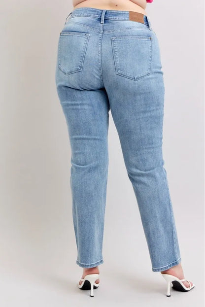 Judy Blue Plus Size High Waist Dad Jeans