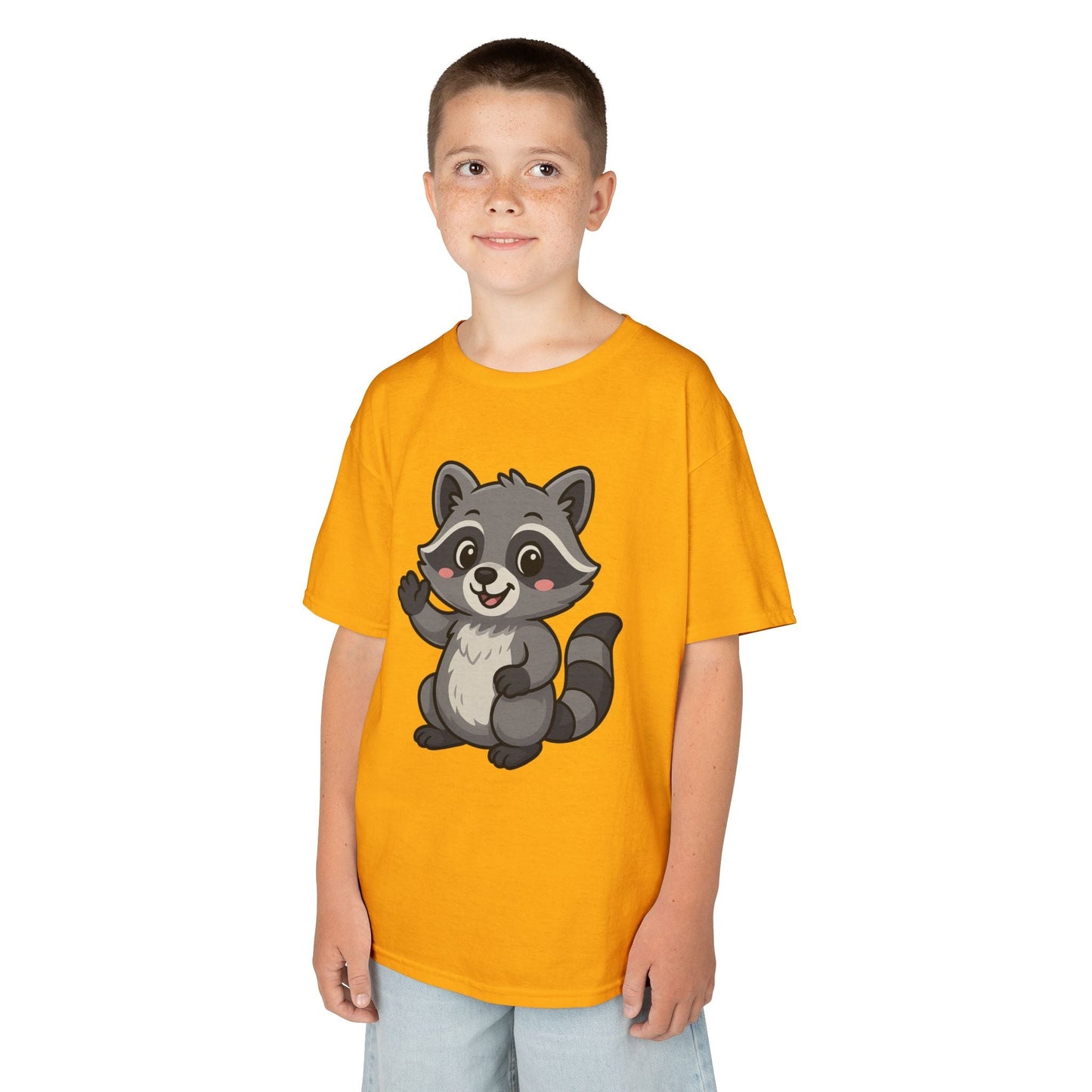 Cute Raccoon Kids T-Shirt, Fun Animal Graphic Tee for Boys and Girls, Birthday Gift, Playful Party Wear, Everyday Casual Shirt, Nature [...]