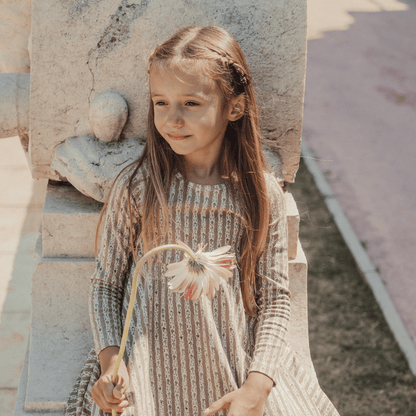 The Printed Long Sleeve Dress - Jasper