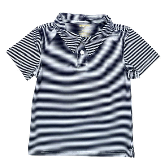 Performance Polo Shirt Navy/White Stripes