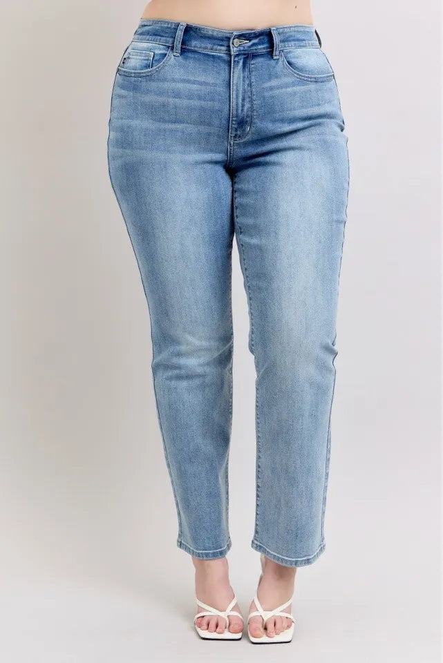 Judy Blue Plus Size High Waist Dad Jeans