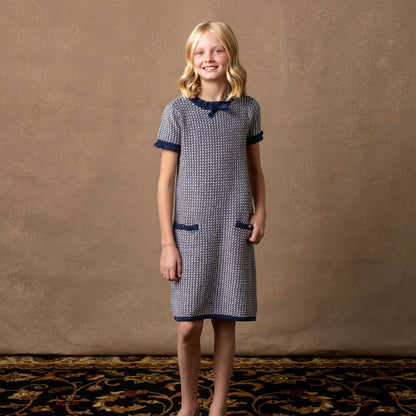 Organic Ruffle Edge Sweater Dress