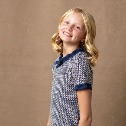 Organic Ruffle Edge Sweater Dress