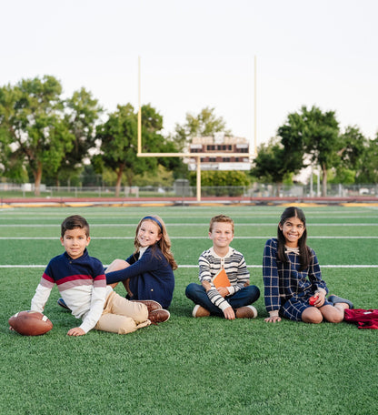 Organic Sweater Henley with Elbow Patches