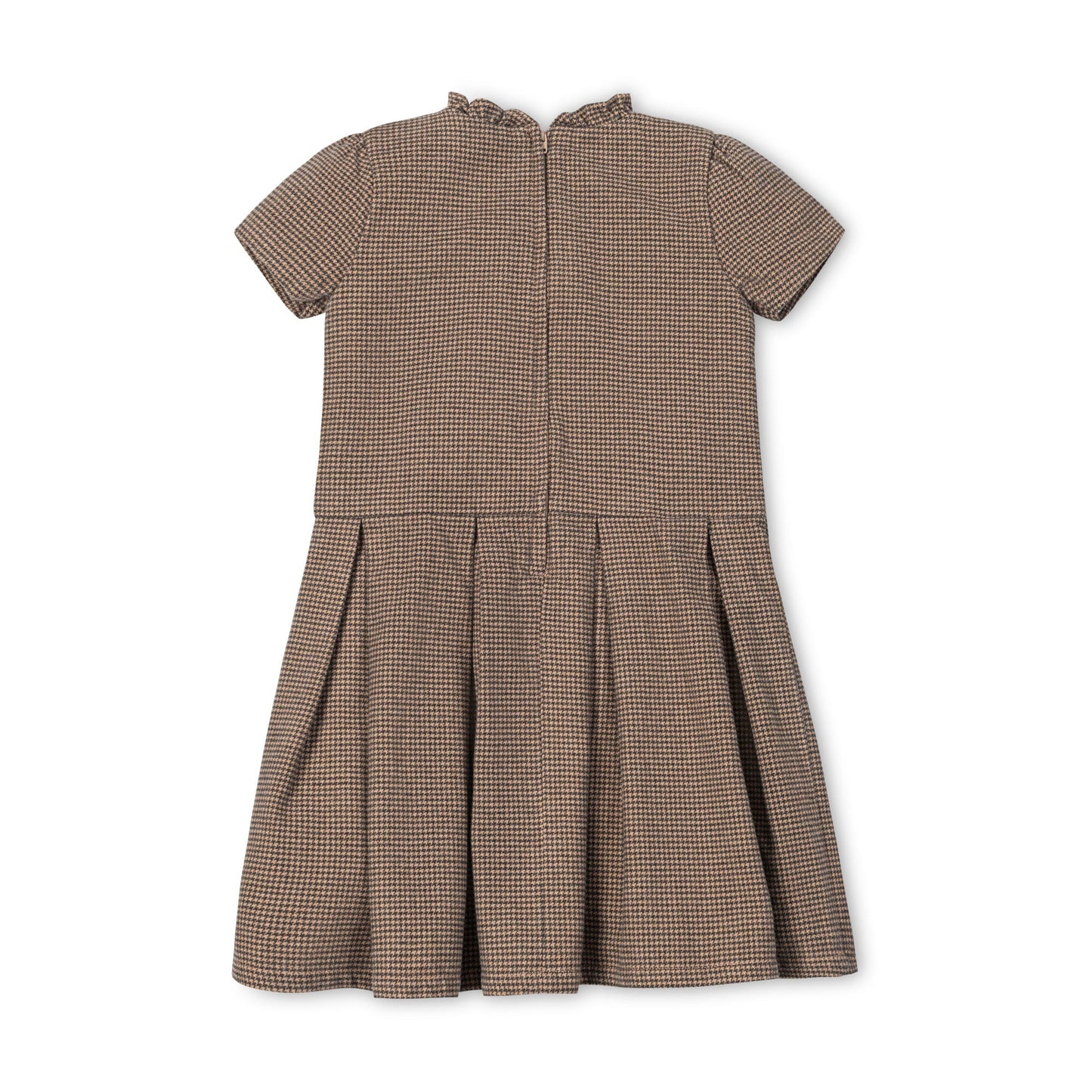 Organic Ruffle Collar Drop Waist Dress