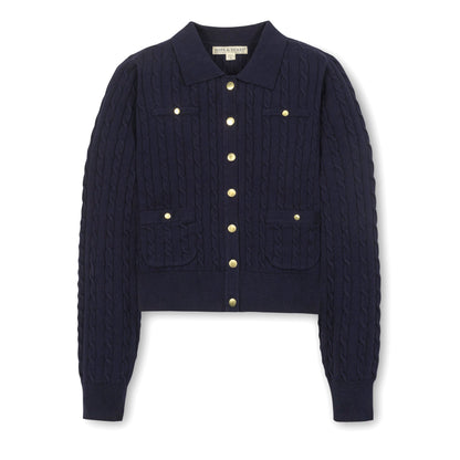 Organic Collared Cardigan
