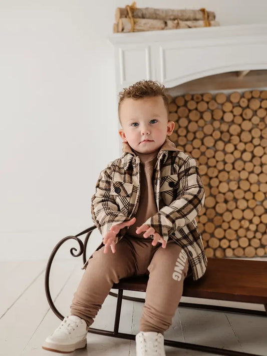 Desert Plaid Hooded Shacket