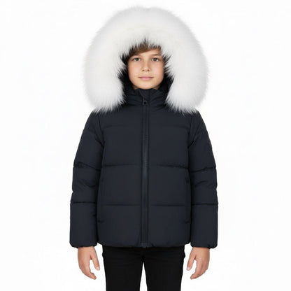 Pramie Little Boys Black Jacket (18M–8Y) | Warm, Stylish & Durable Outerwear