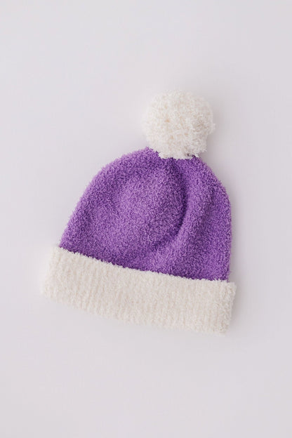 SALE Lilac/Coconut Cozy Pom Beanie