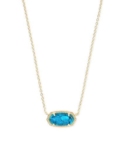 Kendra Scott Elisa Pendant Necklace - 14k Gold Plated Delicate Fashion Jewelry for Women