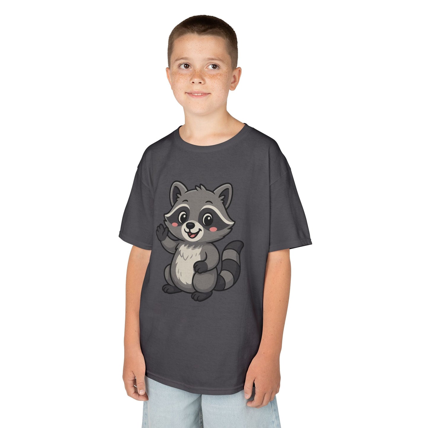 Cute Raccoon Kids T-Shirt, Fun Animal Graphic Tee for Boys and Girls, Birthday Gift, Playful Party Wear, Everyday Casual Shirt, Nature [...]