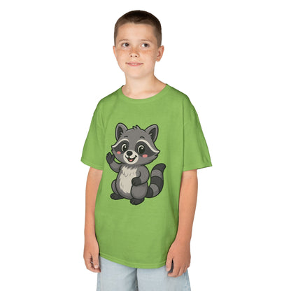 Cute Raccoon Kids T-Shirt, Fun Animal Graphic Tee for Boys and Girls, Birthday Gift, Playful Party Wear, Everyday Casual Shirt, Nature [...]