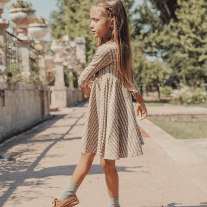 The Printed Long Sleeve Dress - Jasper