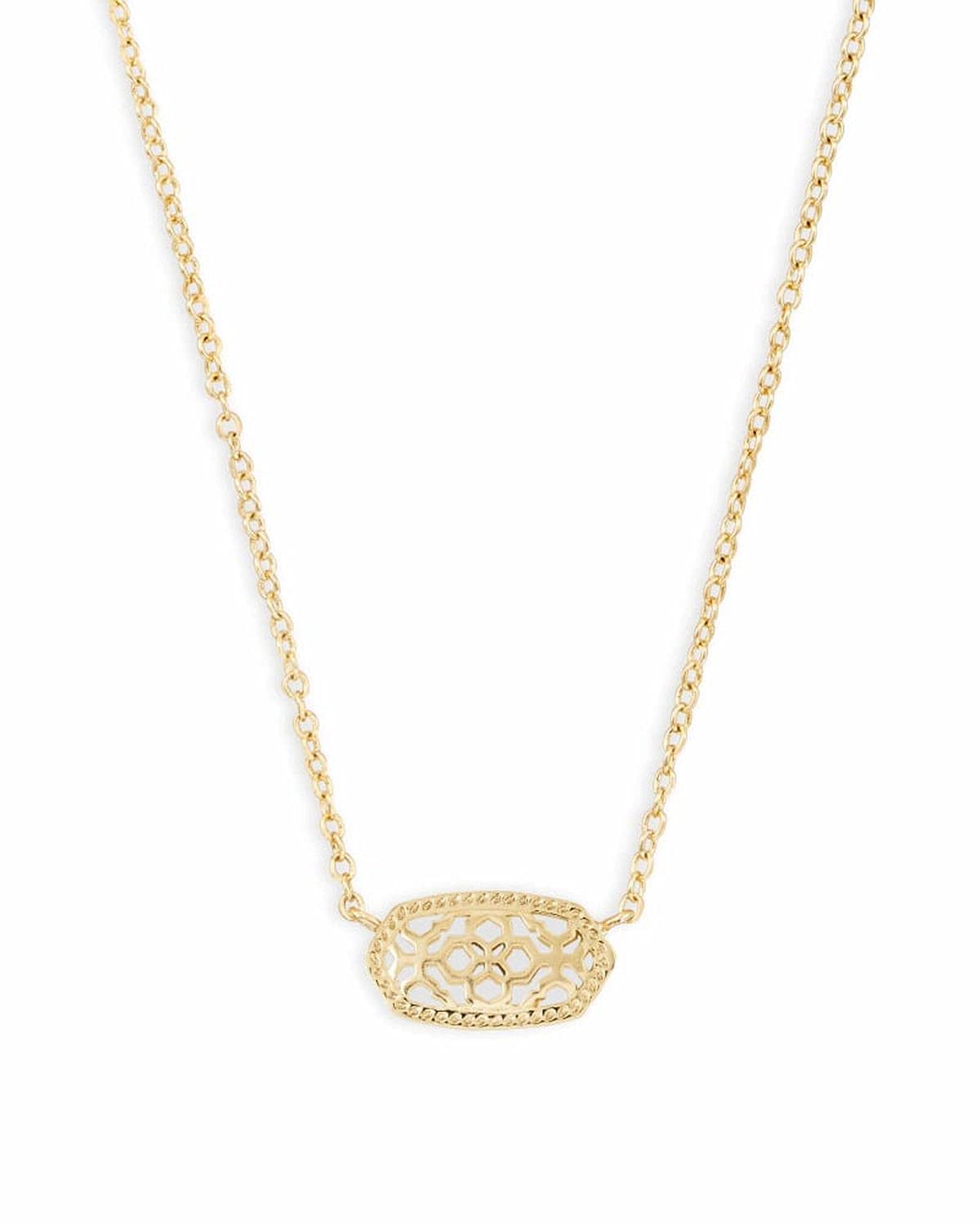Kendra Scott Elisa Pendant Necklace - 14k Gold Plated Delicate Fashion Jewelry for Women