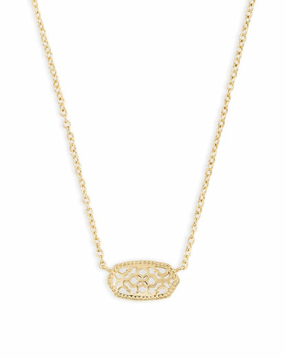 Kendra Scott Elisa Pendant Necklace - 14k Gold Plated Delicate Fashion Jewelry for Women