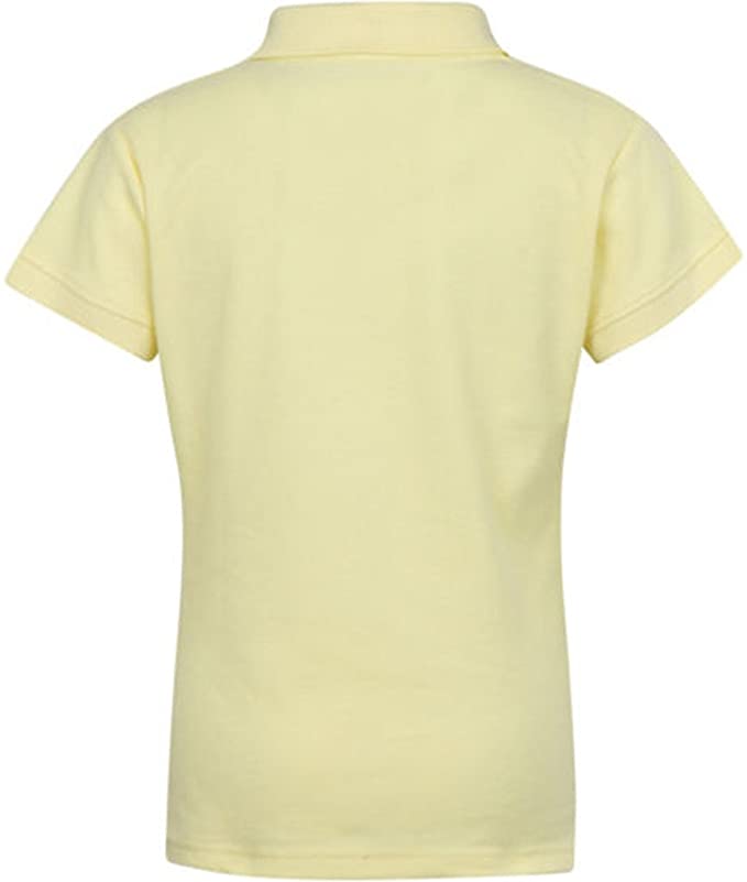 Girls Short Sleeve Pique Polo Shirt