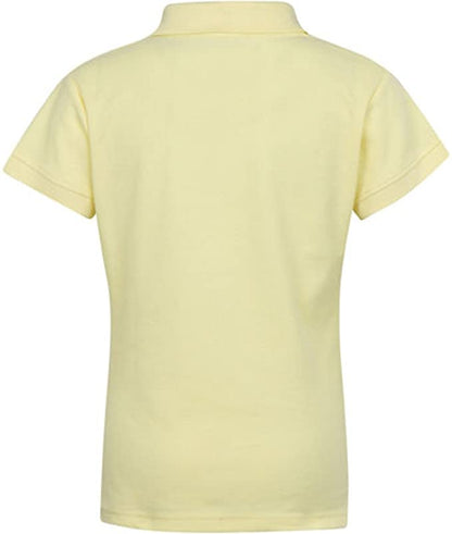 Girls Short Sleeve Pique Polo Shirt