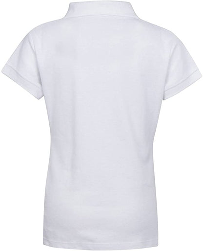 Girls Short Sleeve Pique Polo Shirt