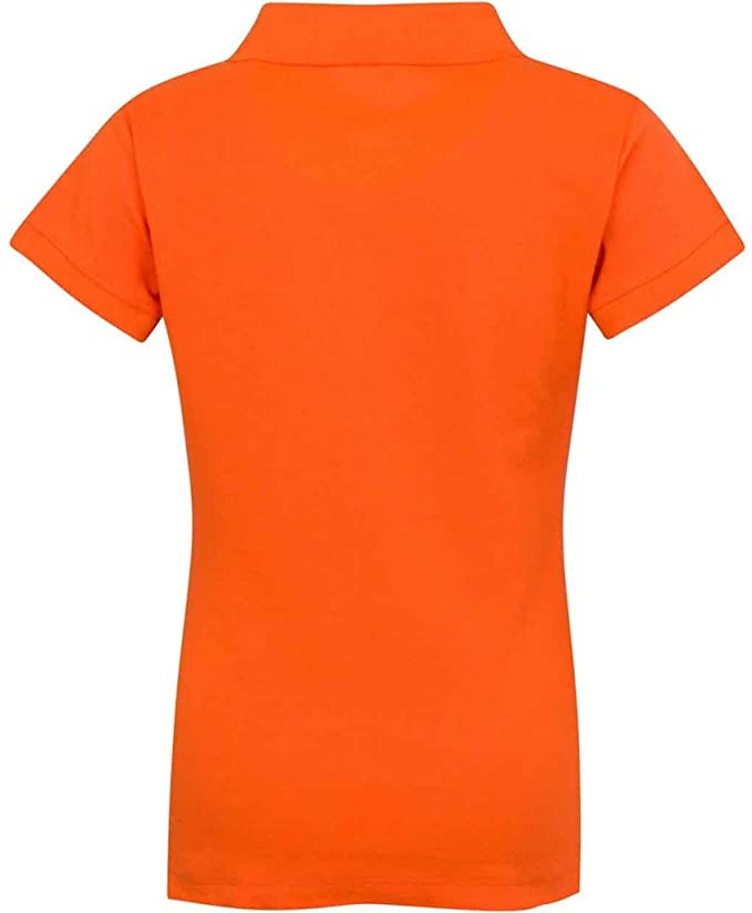 Girls Short Sleeve Pique Polo Shirt