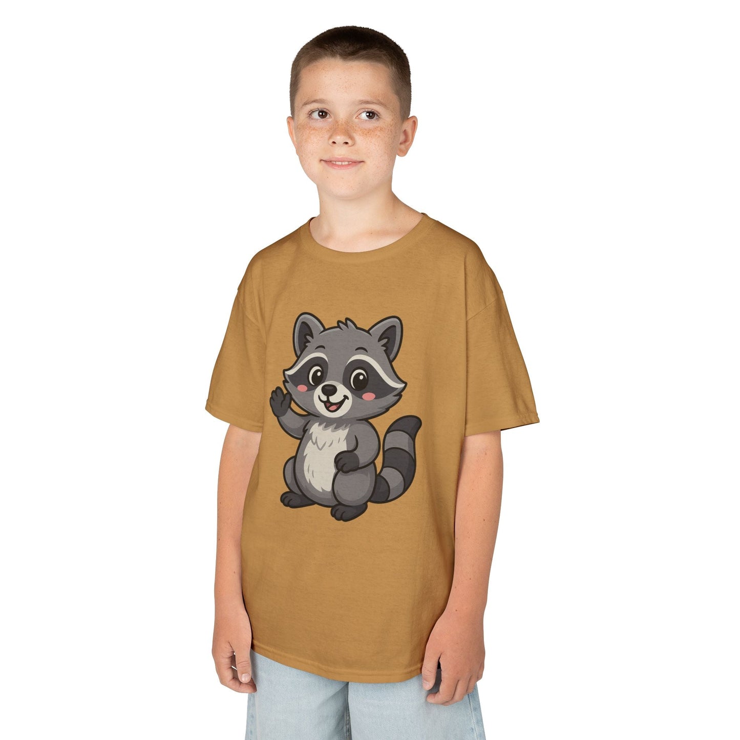 Cute Raccoon Kids T-Shirt, Fun Animal Graphic Tee for Boys and Girls, Birthday Gift, Playful Party Wear, Everyday Casual Shirt, Nature [...]
