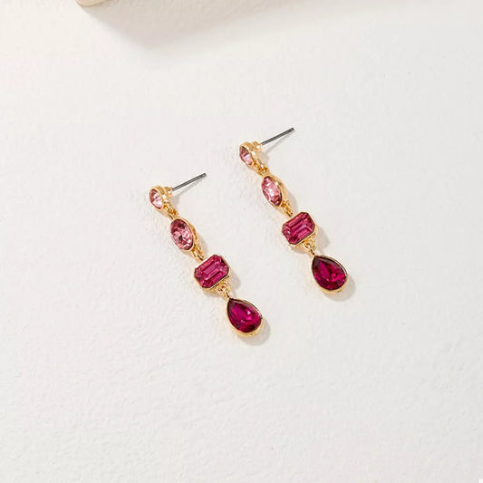 18K Gold-Plated Drop Earrings
