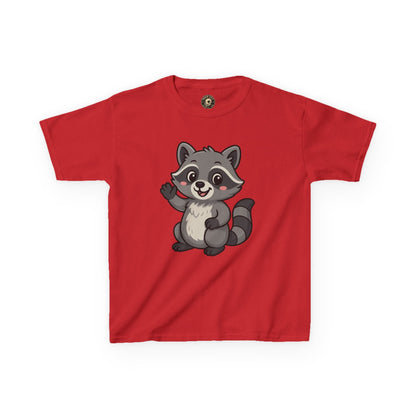 Cute Raccoon Kids T-Shirt, Fun Animal Graphic Tee for Boys and Girls, Birthday Gift, Playful Party Wear, Everyday Casual Shirt, Nature [...]