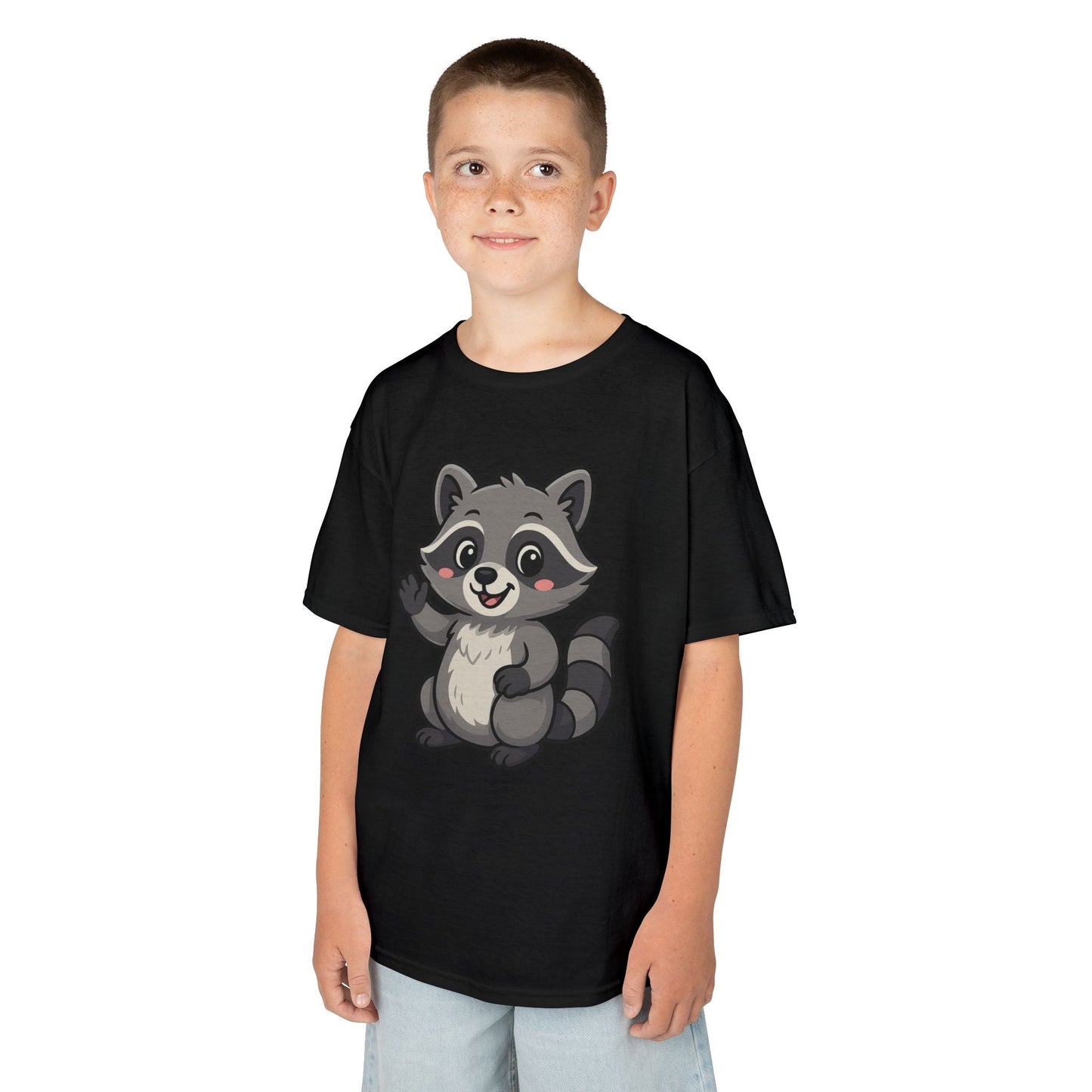 Cute Raccoon Kids T-Shirt, Fun Animal Graphic Tee for Boys and Girls, Birthday Gift, Playful Party Wear, Everyday Casual Shirt, Nature [...]