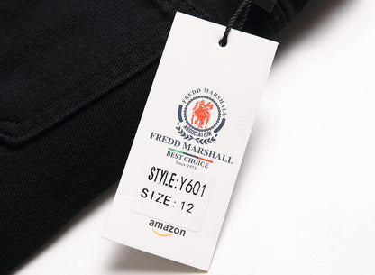 Boy's Skinny Fit Ripped Destroyed Distressed Stretch Slim Jeans Pants