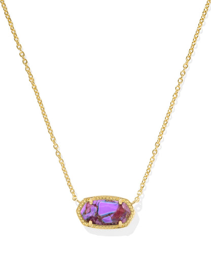 Kendra Scott Elisa Pendant Necklace - 14k Gold Plated Delicate Fashion Jewelry for Women